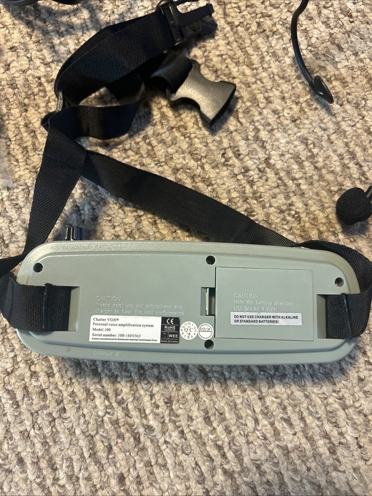 ChatterVox Model 100 Voice Speech Amplifier Tested & Working