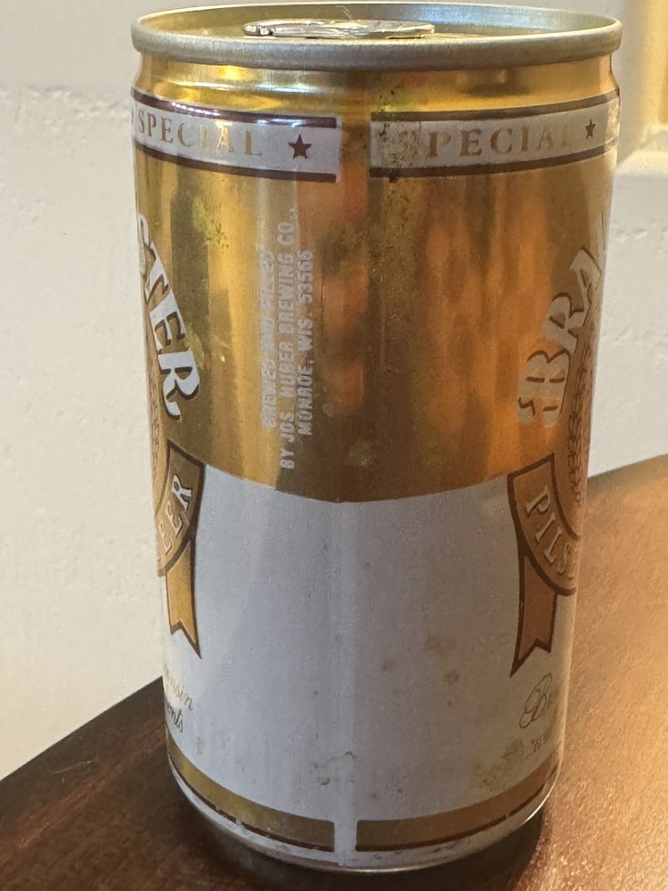Braumeister Pilsener - Empty Beer Can Bottom-opened