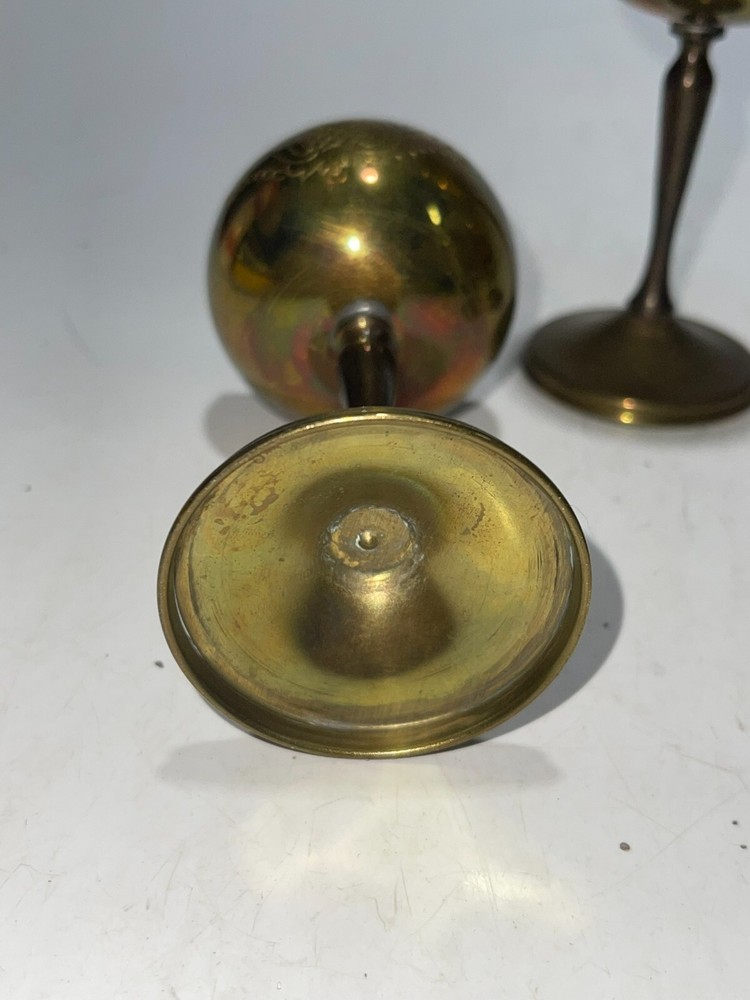 Brass Goblets Set Of 6 Etched Design