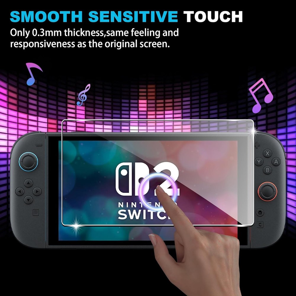 for NS/Nintendo Switch 2 Screen Protector-HD Tempered NS 2-3 pack