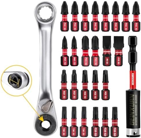 82pc Impact Screwdriver Bits Set Phillips Square Torx Hex Driver Kit