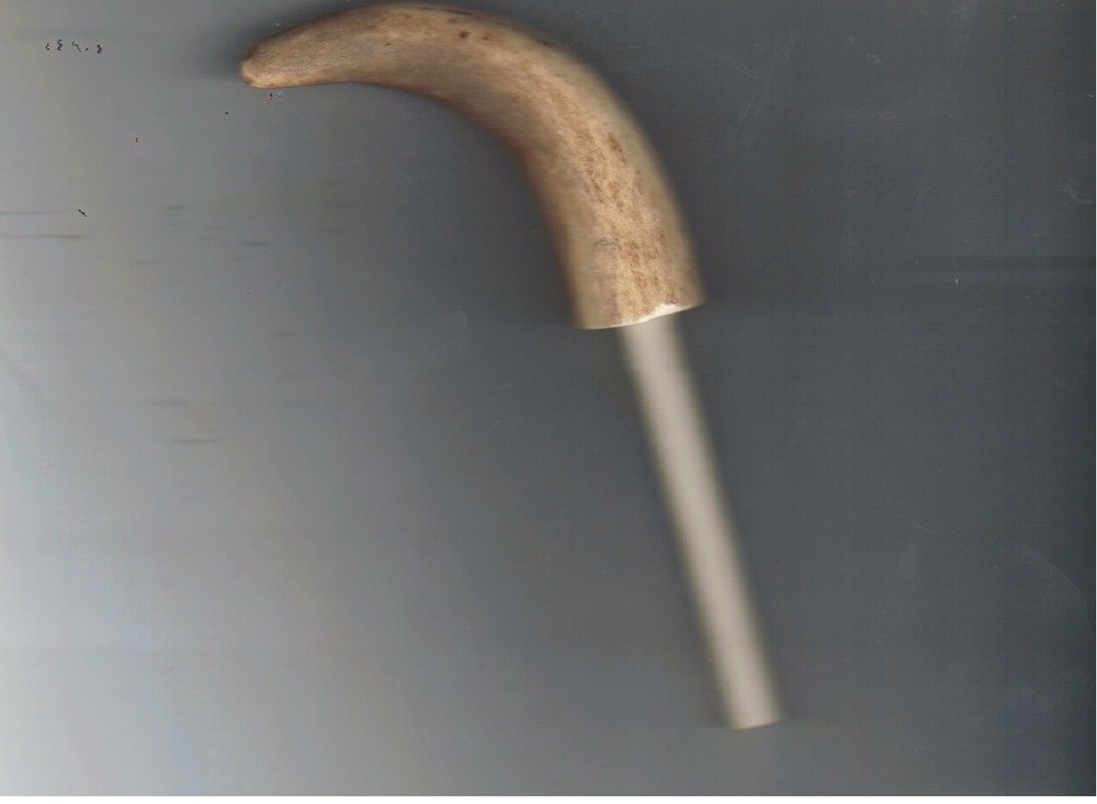 KNIFE SHARPENER  1 NEWLY HANDMADE ELK HORN HANDLE CERAMIC  # 3