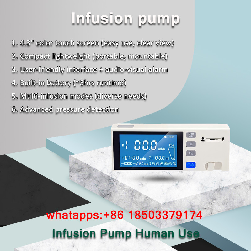 4.3 inch Infusion Pump Multiple Infusion modesTouch Screen Stackable type IV