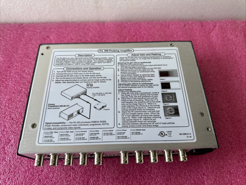 Extron PA 300 Peaking Amplifier
