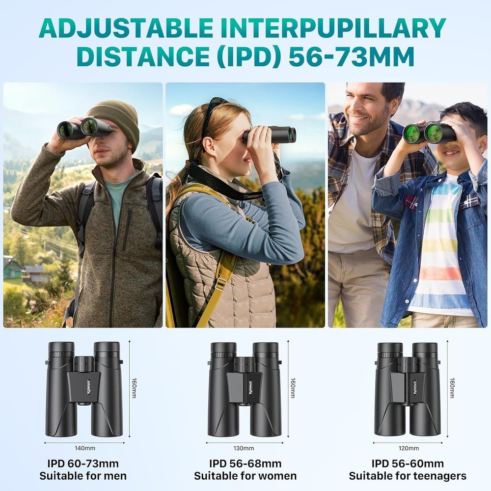 Powerful 12x Magnification Hunting Binoculars