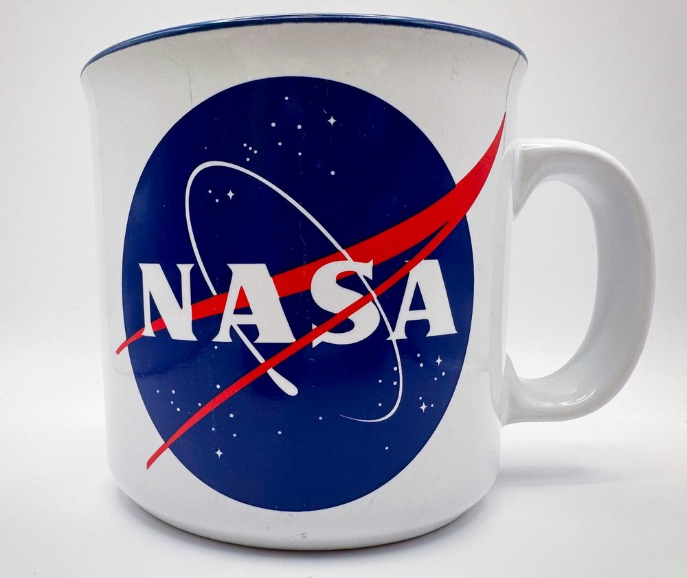 NASA Coffee Cup / Mug 14 Oz Blue Interior