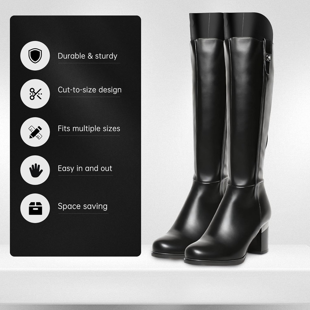 Boot Shaper Form Inserts, Tall Boot Support, Reusable Shoe Tree Shape Holder ...