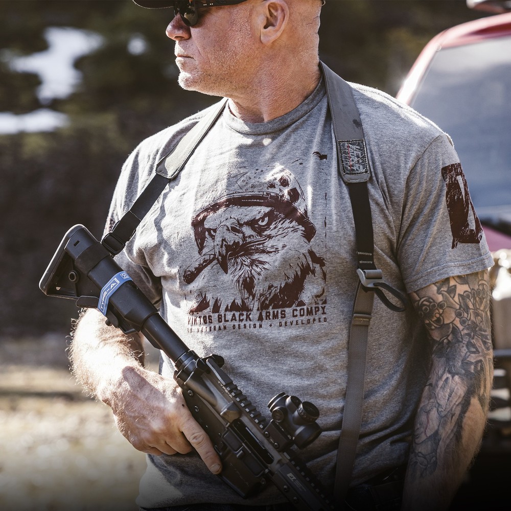 VIKTOS Men's Eagle Bravo Graphite Heather Tee (19241)