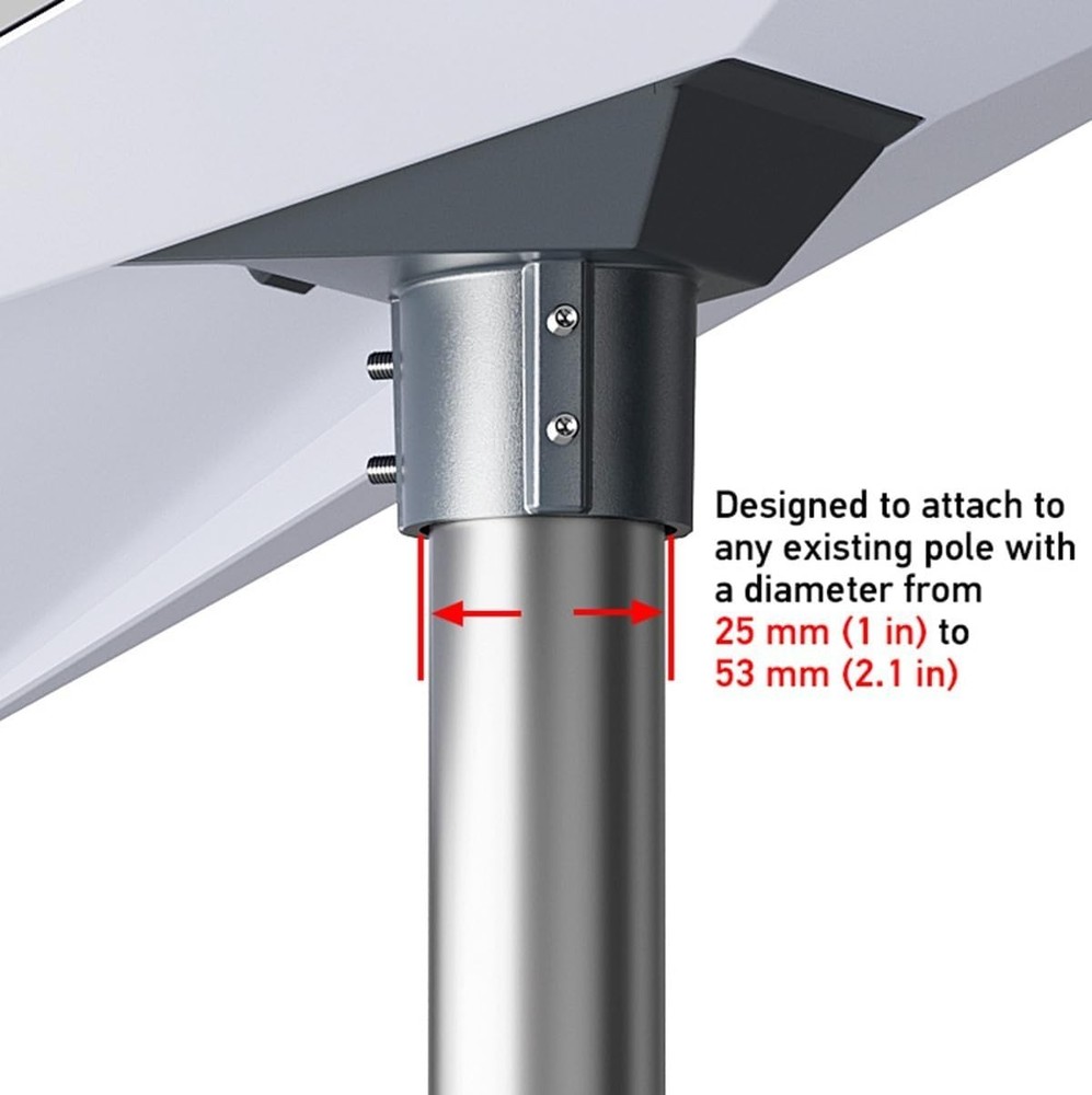 Aluminum Pipe Adapter for Starlink