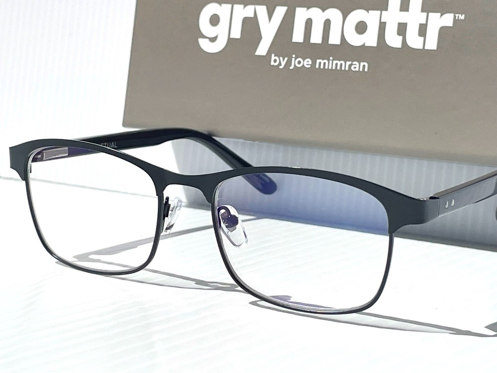 Gry Mattr DESIGNER READERS Mat Black Frame PUNCTUAL Blue Light Blocking Eyewear