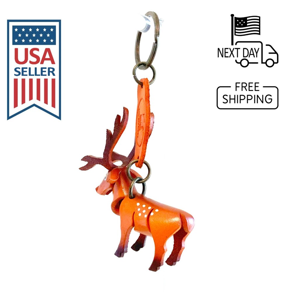 Sika Deer Handmade Leather Keyring