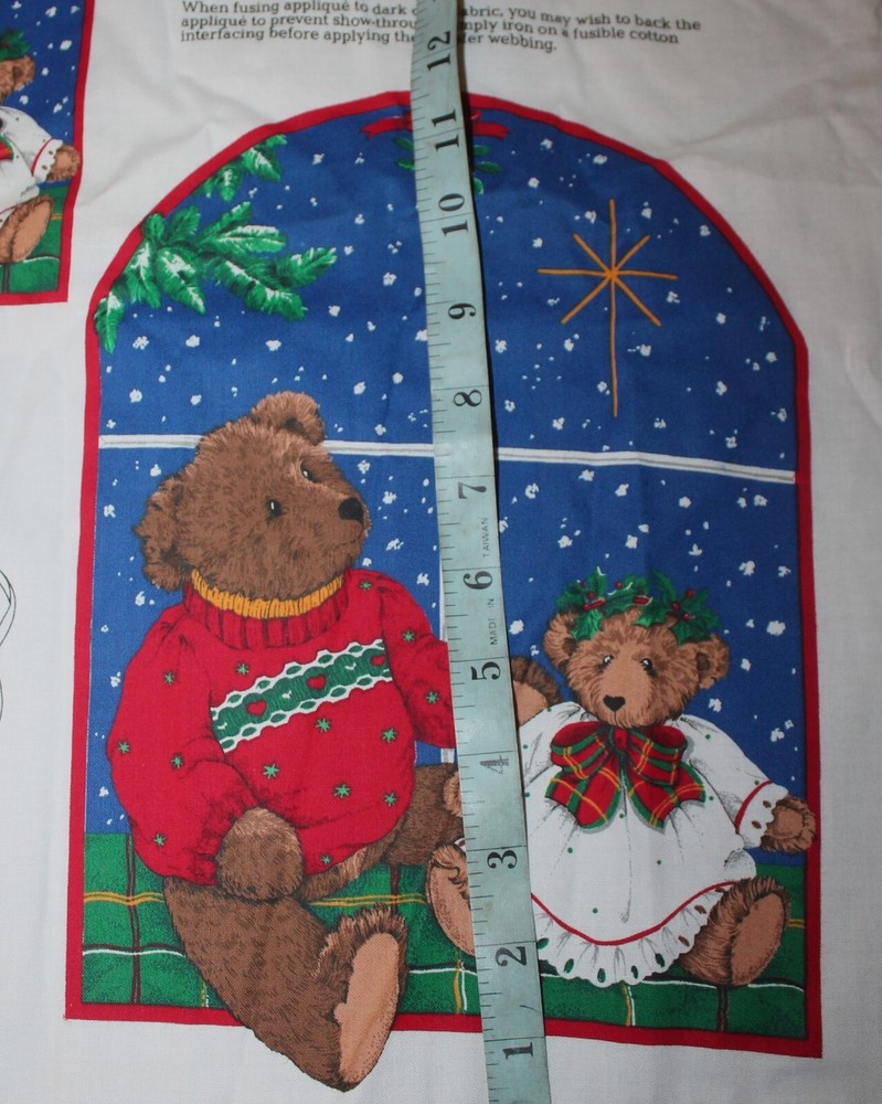 Jingle Bell Bear Appliques