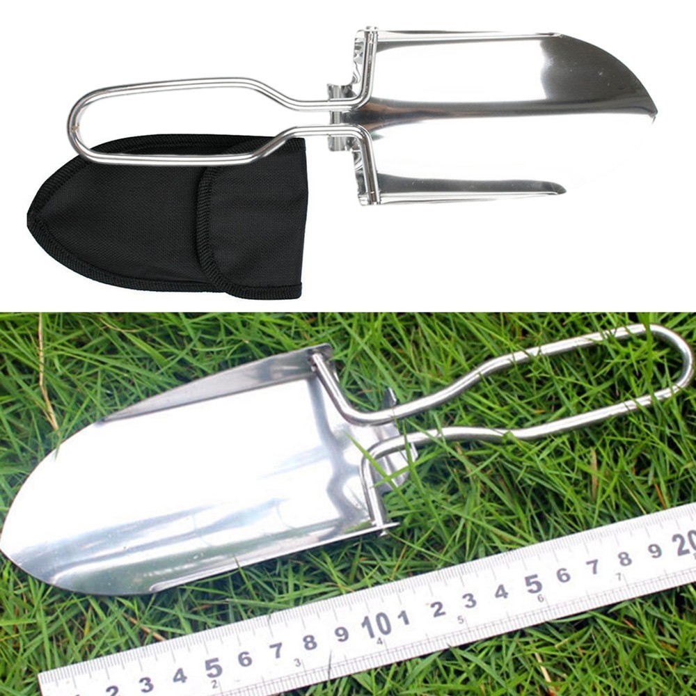 Versatile Stainless Steel Camping Spade Practical Tool for Outdoor Adventures