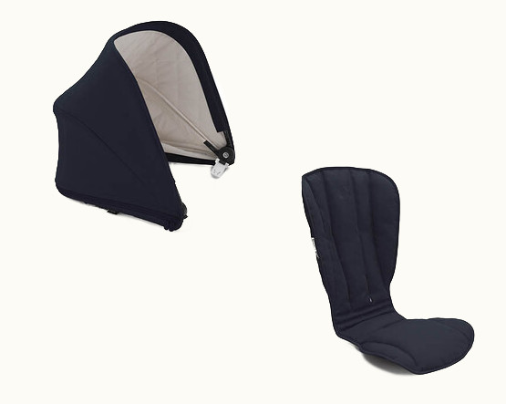 Bugaboo BEE 5 Replacement Seat Fabric and Canopy Classic collection dark navy