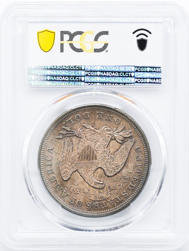 1872 LIBERTY SEATED S$1 PCGS MS 65