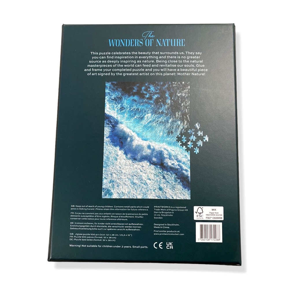 $32 Printworks Blue Waves 500-Piece Jigsaw Puzzle