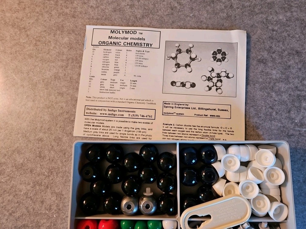 The Molymod Molecular Model Set for Organic Stereochemistry Science Kit