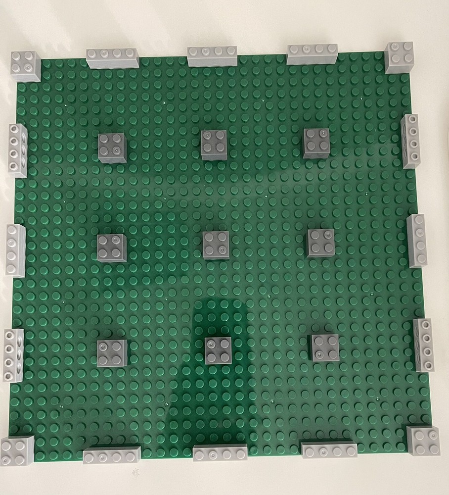 32x32 Studs MILs Plating For MOCs. Compatible With Major Brands