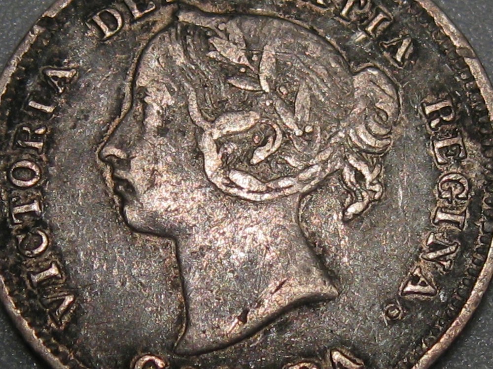 VF 1888 Silver 5¢ Cent CANADA. #101