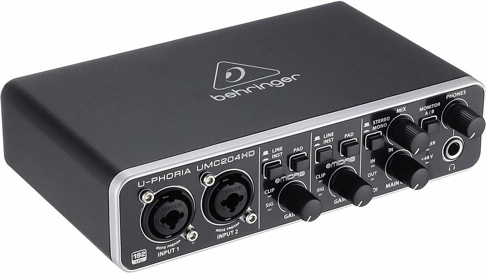 Behringer UMC204HD U-phoria USB Audio Interface