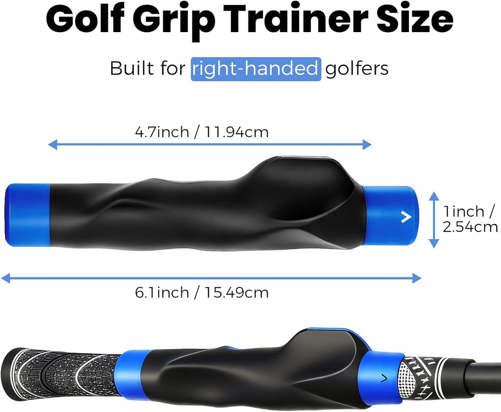 Golf Grip Trainer – Right-Hand Swing Trainer & Practice Grip Corrector for Prope