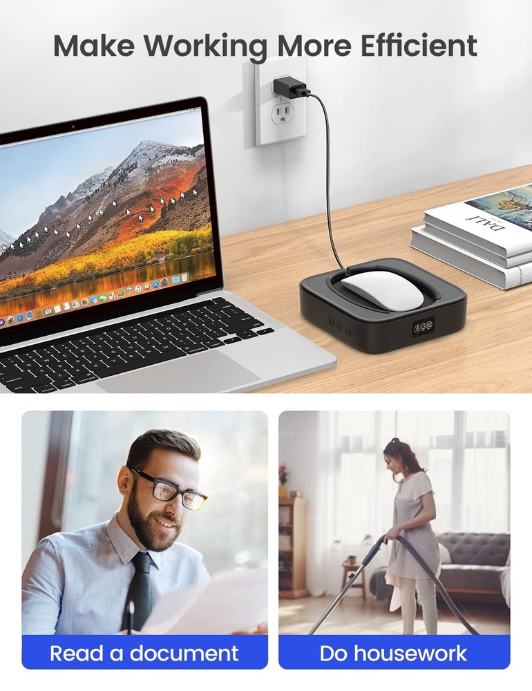 Mouse Jiggler Undetectable, No Need to Align Cursor, Mouse Mover Device with ...