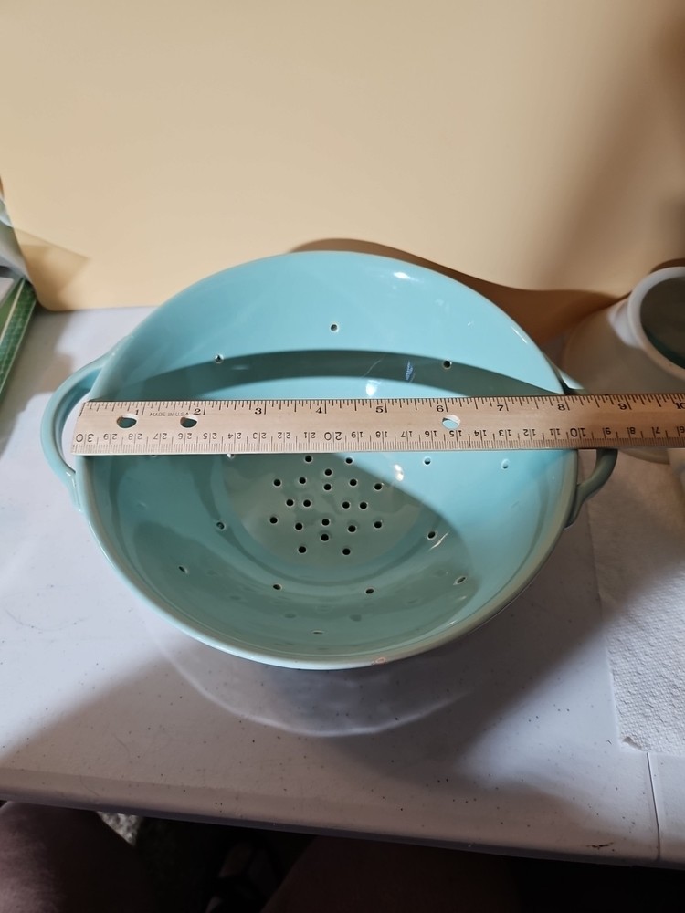 Mint Green Ceramic Colander By Teleflora