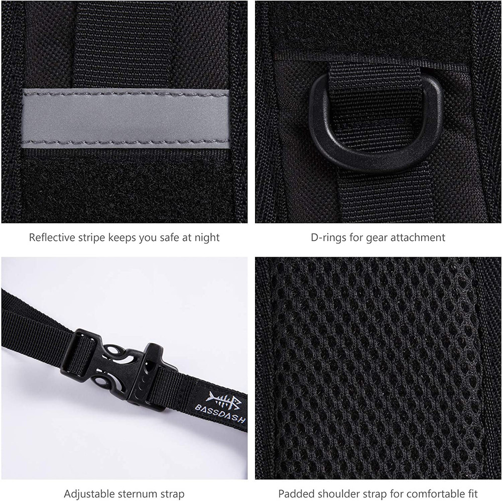 Bassdash Backpack Straps Replacement Adjustable Padded Shoulder Straps for Backp