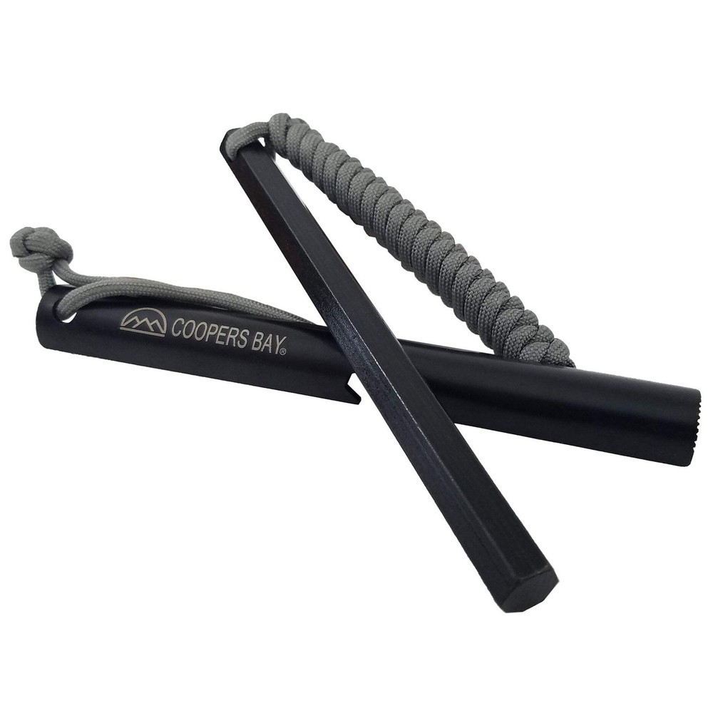 HexaLite Ferro Rod Fire Starter Large 6-Sided Shape & Easy Grip Striker