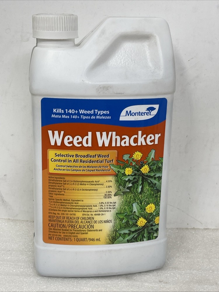 Monterey Weed Whacker Selective Broadleaf Weed Control Concentrate, 1 Qt (32 Oz)