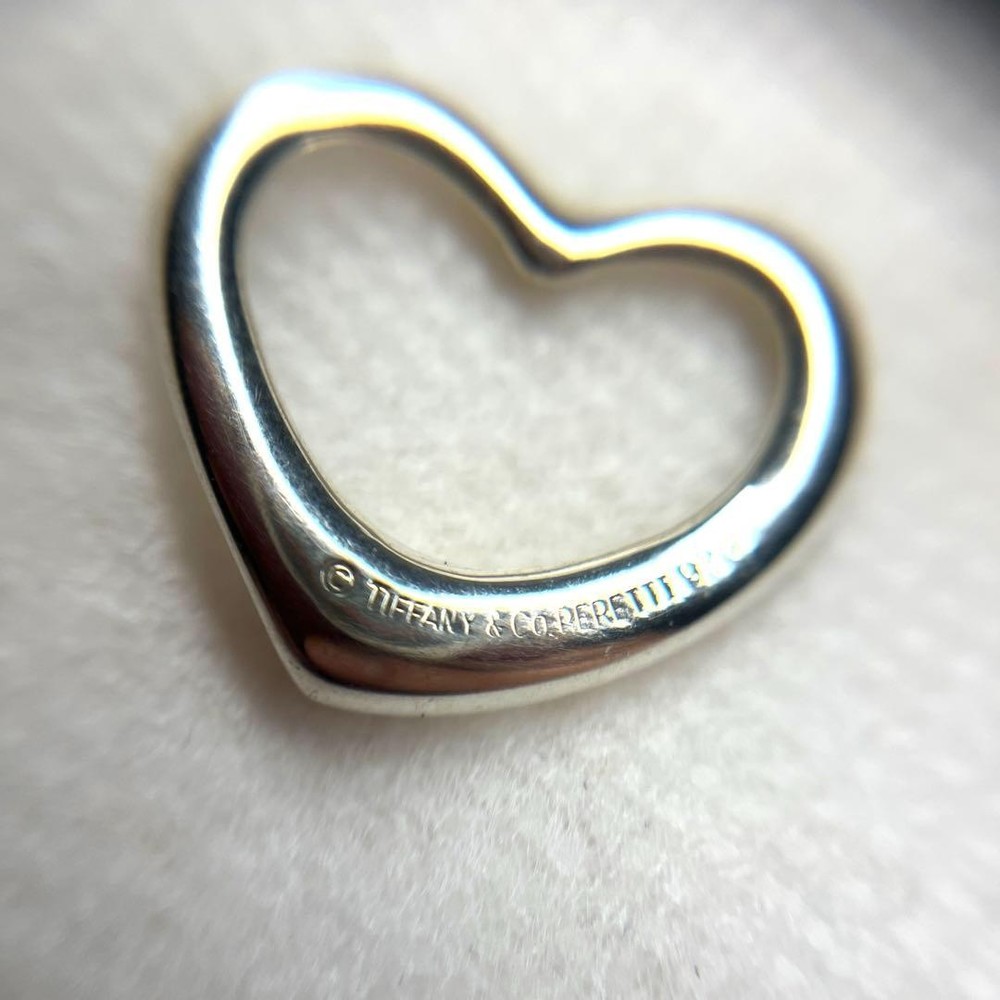 Authentic TIFFANY&Co Open Heart Pendant Top