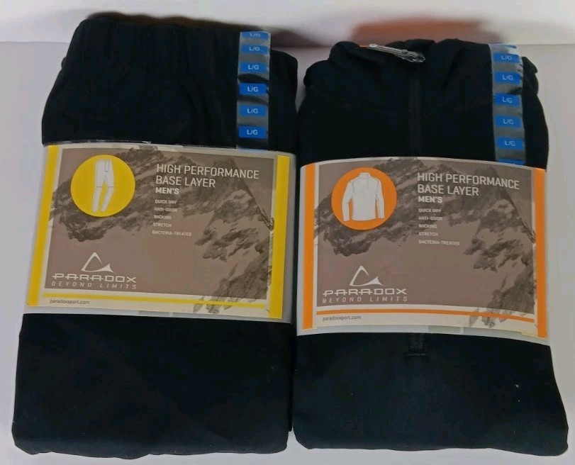 Paradox Beyond Limits Eco-Friendly Base Layer Set Men's L Pullover & Pants NIP