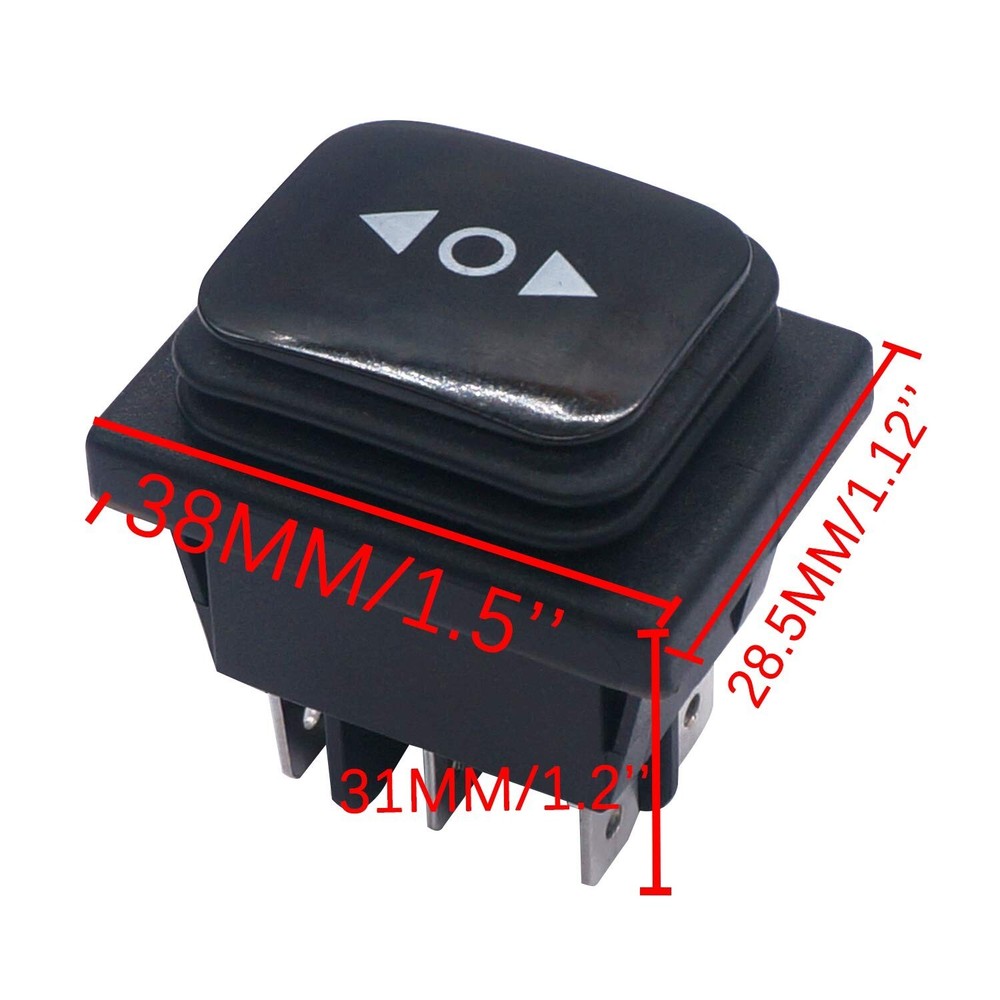 Momentary Polarity Reverse Switch Waterproof Linear Actuator 6 Pin 3 Position