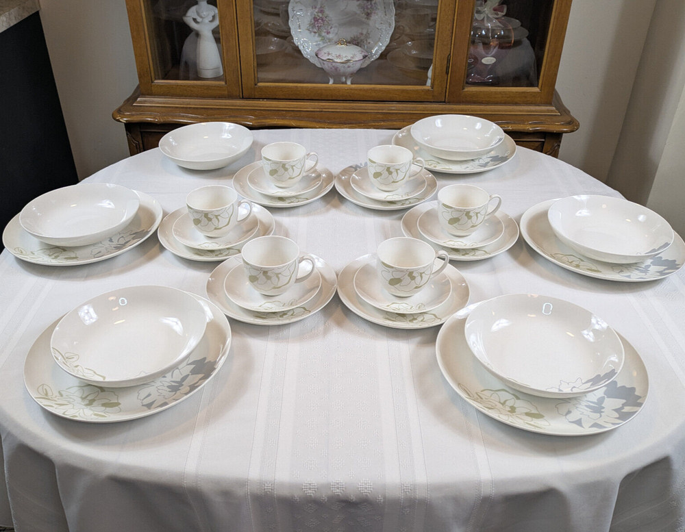 Gust Spring Floral 29 Pc Dinnerware Set Plates Bowls Cups Missing 1 Plate Dahlia