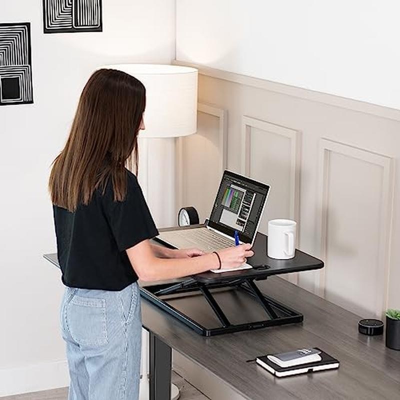 Home Office Desk Converter Height Adjustable Computer Desk Riser Stand Desktop