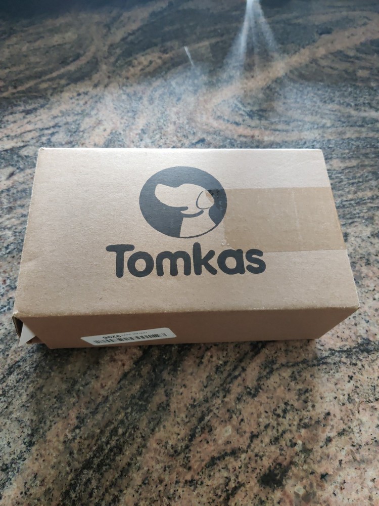 Tomkas Small Dog Carrier. Gray With Orange Pocket