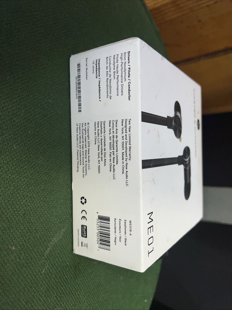 Master & Dynamic ME01 In Ear Headphone Black