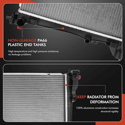 Engine Coolant Radiator Assembly Compatible with Mercedes-Benz CLA250 2014