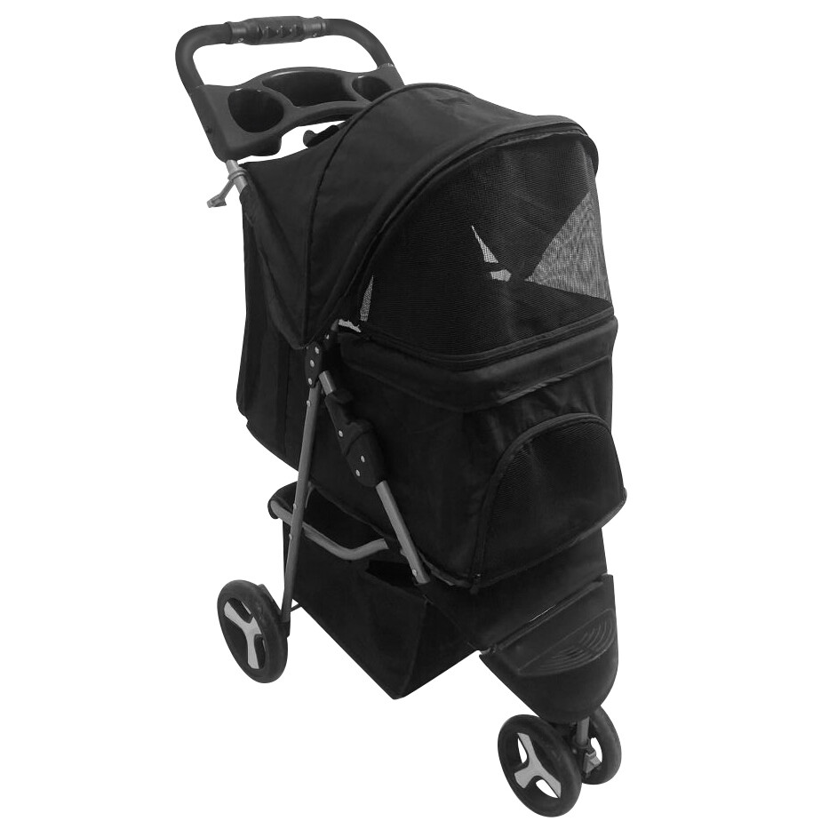 3 Wheels Travel Pet StrollerDogs/Cats Lightweight Compact Foldable Stroller