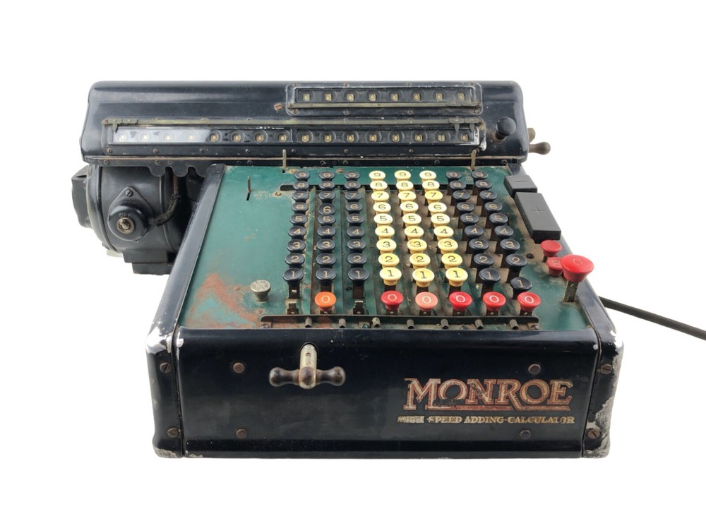 Vintage Monroe High Speed Adding Machine Calculator Model KA