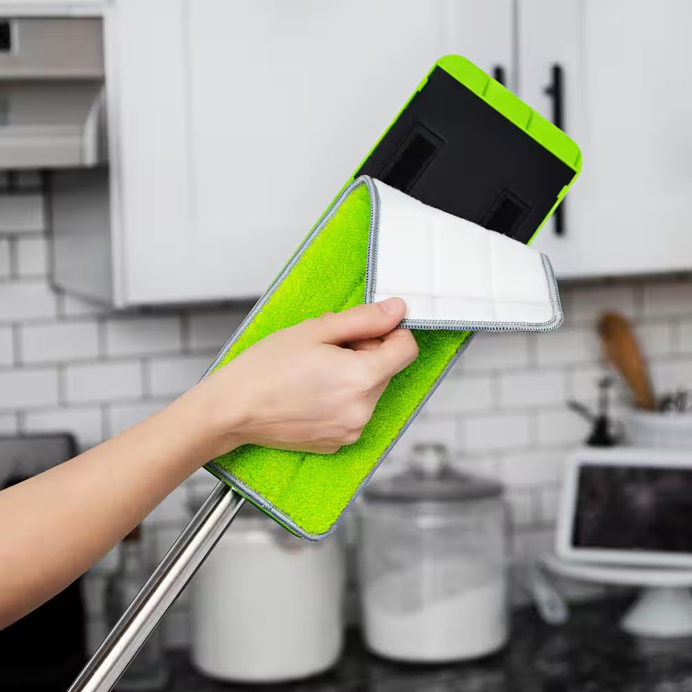 Rinse 'N Wring Microfiber Flat Mop and Bucket System with Extra Refill Pad
