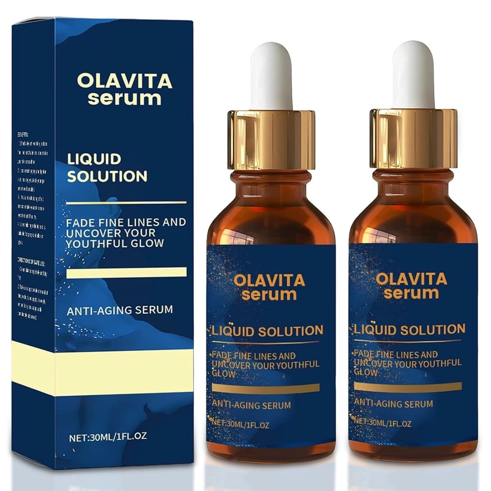 Olavita Liquid Solution Anti Aging Serum Vitamin C & E 2pcs Wrinkle Smooth