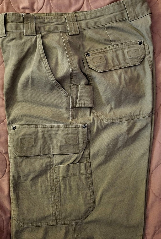 Duluth Trading - Flex Fire Hose® Canvas Cargo Mens Pants - 2 Pair - Size 34