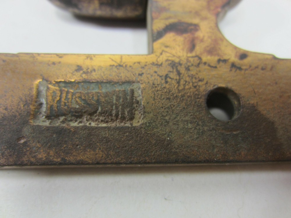 Antique Russwin Brass Olive Knuckle Hinge