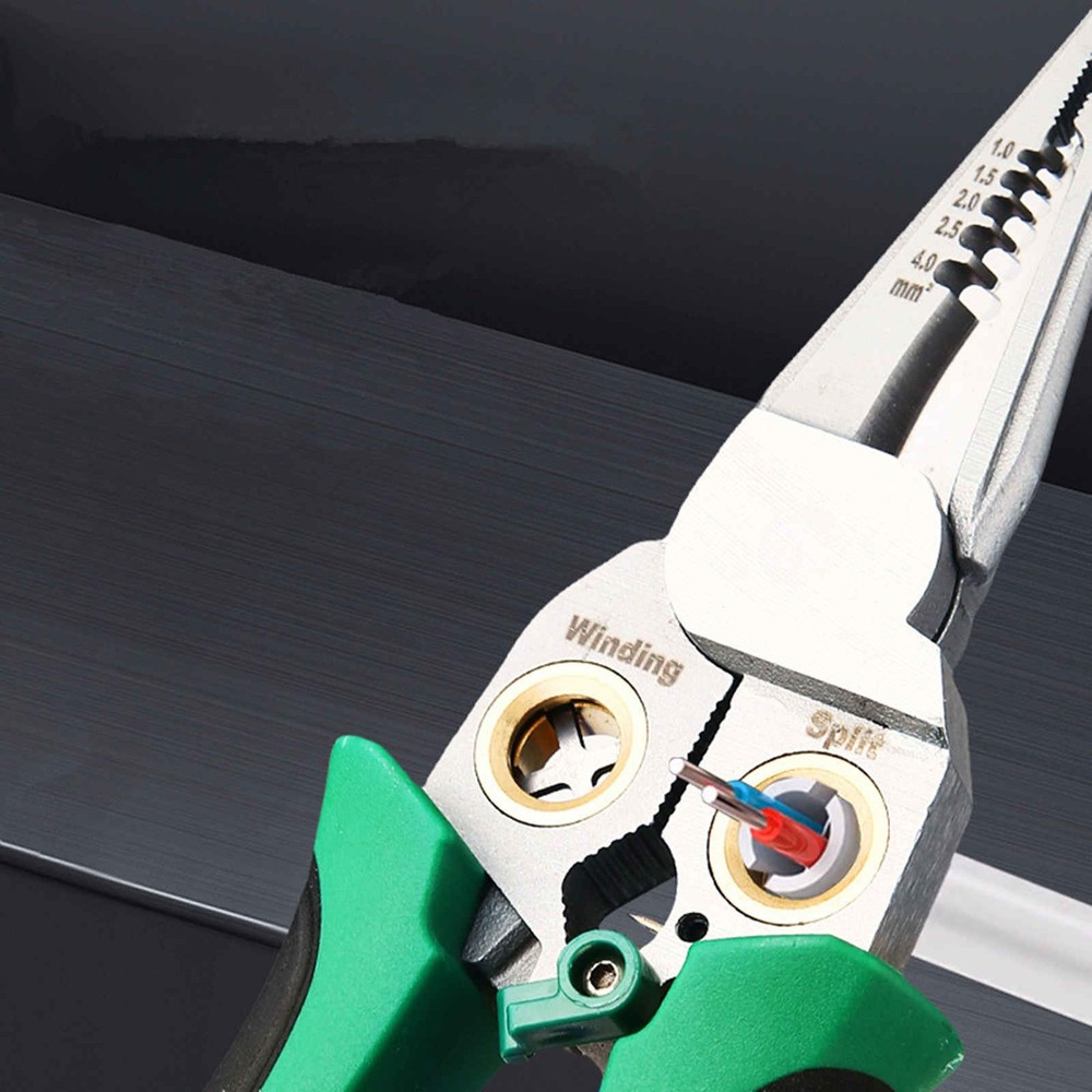 Multi-Function Wire Stripper Tool with AC/DC Voltage Tester for Professional Use