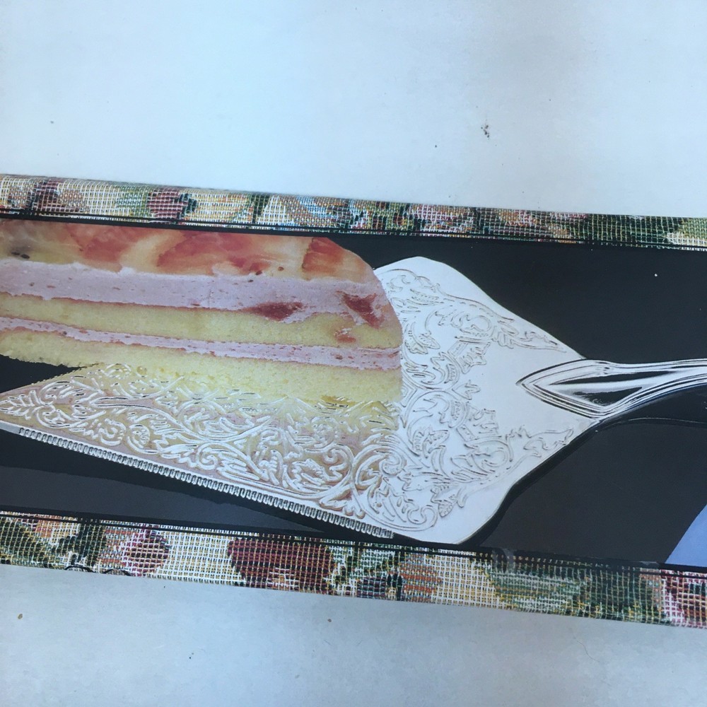 Etched Ornate Wedding Or Celebration Cake Server
