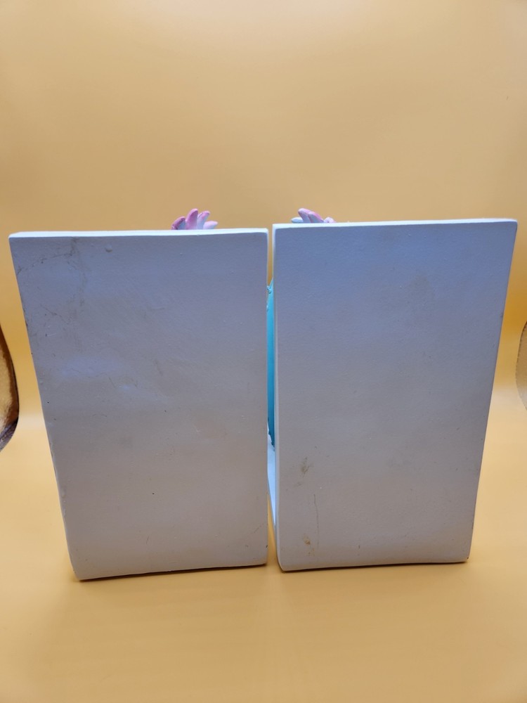 Ceramic Cactus Figurine Bookends Set Of 2