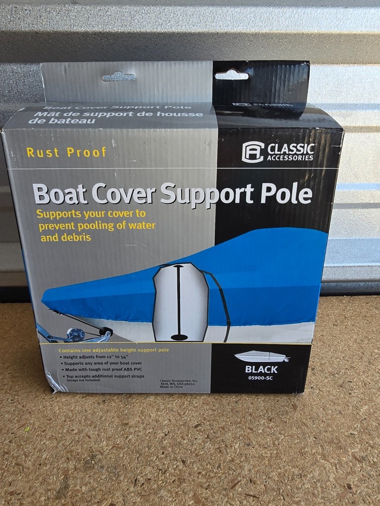 Classic Accessories Rust Proof Boat Cover Support Pole Height Adjusts 12"-54" Ne