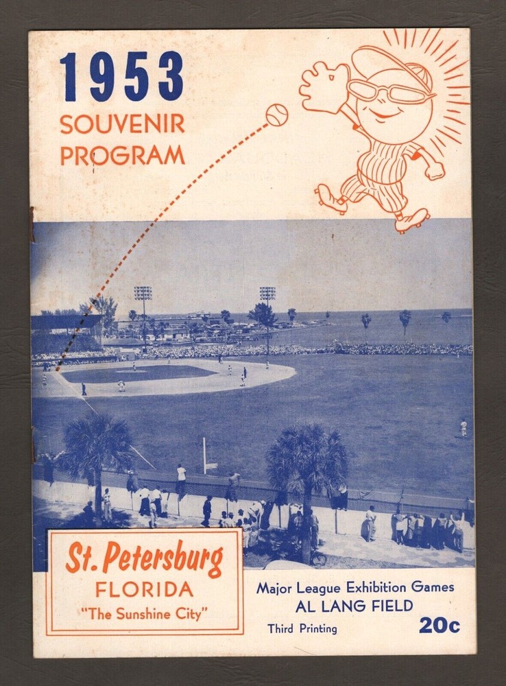 1953 Major League Grapefruit League Exhibition Games Program   A2016