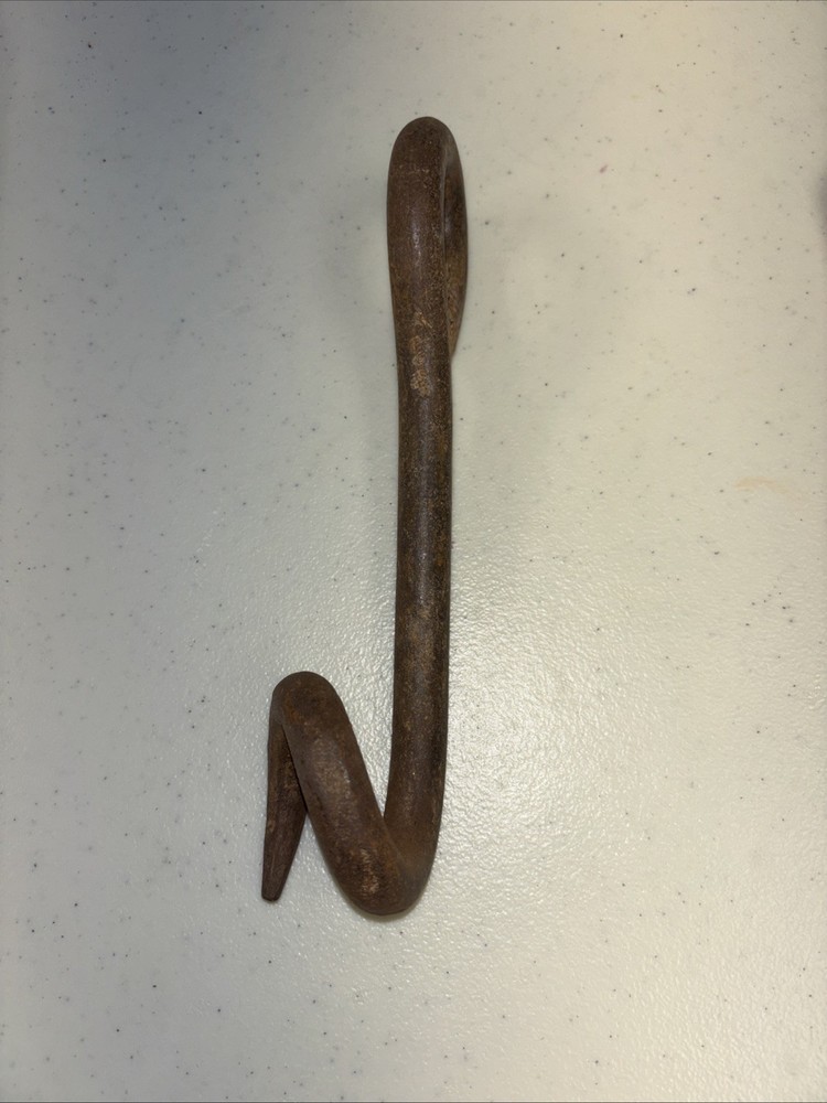 RARE Hand Forged Pig Tail Barn Hook Tack